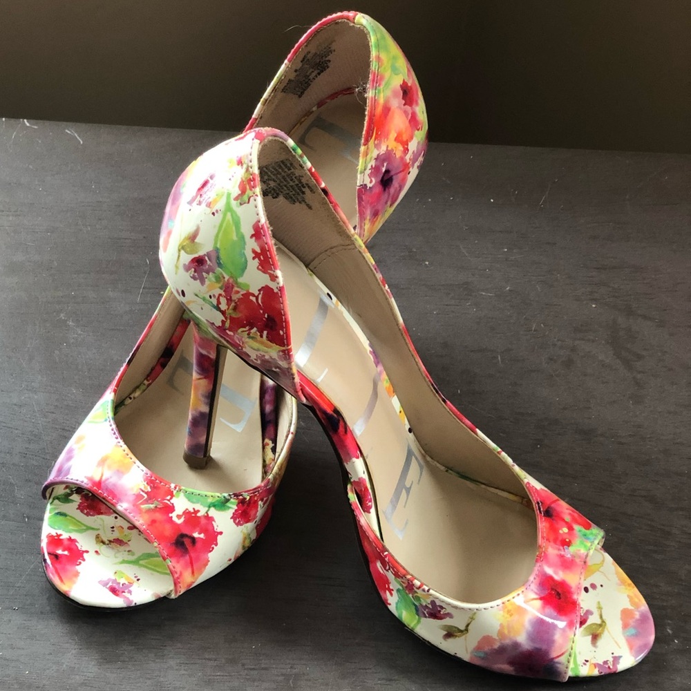 COPY - ELLE floral heels